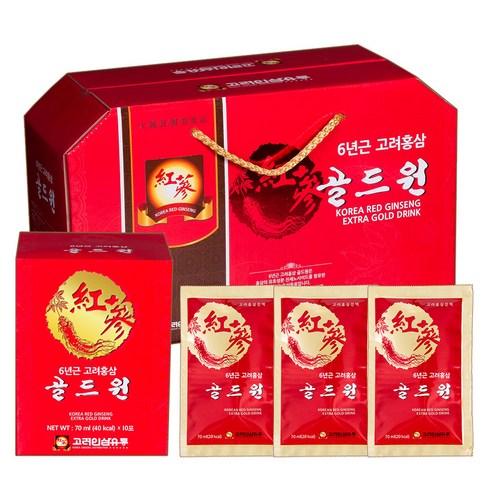 고려인삼유통 6년근 고려홍삼 골드원, 2.1L, 1개