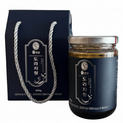 [올건강] 도라지청 약도라지청 국산 400g, 5개