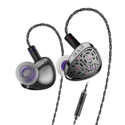 Keephifi KBEAR Tourbillon-Pro 10MM PU+PEEK+DLC 복합 다이어프램 DD HiFi 인이어 이어폰 유선 이어폰, 마이크