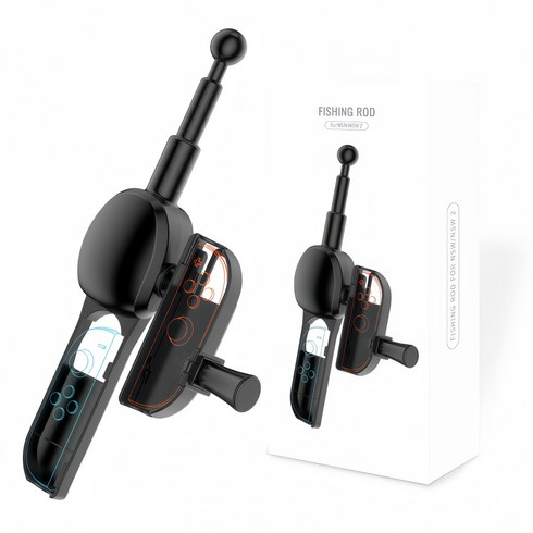 Ceasikery 닌텐도 2 낚싯대 Joy-Con 컨트롤러 액세서리 | 인체공학적으로 설계되어 땀에 강한 소재로 설치가 용이하고 몰입감 높음 H0026, 1개, 블랙, Switch2