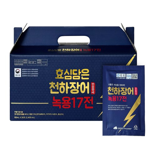 효심담은 장어즙 발명특허 4종 고함량 엑기스 민물장어 뼈즙 장어진액 선물세트, 30개, 80ml
