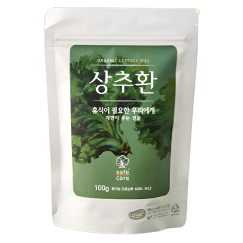 상추효능 식물성 멜라토닌 맬라토닌 락투신 흑하랑 영양제 약 1달, 1개, 60회분