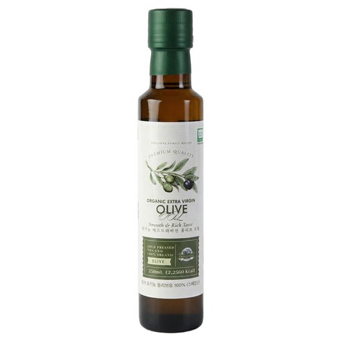 올리오리아 피쿠알 유기농 엑스트라버진 올리브오일 최고급 단일 품종 스페인, 2개, 250ml