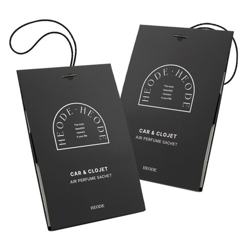 헤오드 차량용 퍼퓸 샤쉐 방향제 탈취제 30g, 2개, 갤러리우드
