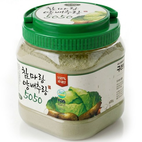 구뜨밀 마가루 양배추분말 참마랑 양배추랑 5050, 600g, 1개