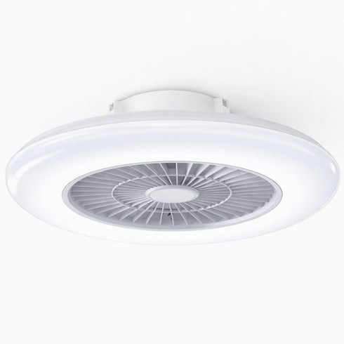 KC인증 천장선풍기 조명실링팬 LED 공기순환 리모컨 안방 작은방 서큘레이터, 600 / 유백 (LED-001)