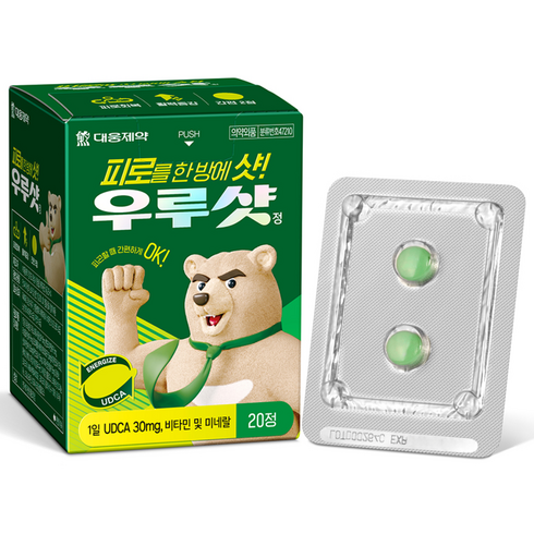 대웅제약 우루샷 피로회복제, 20정, 1개
