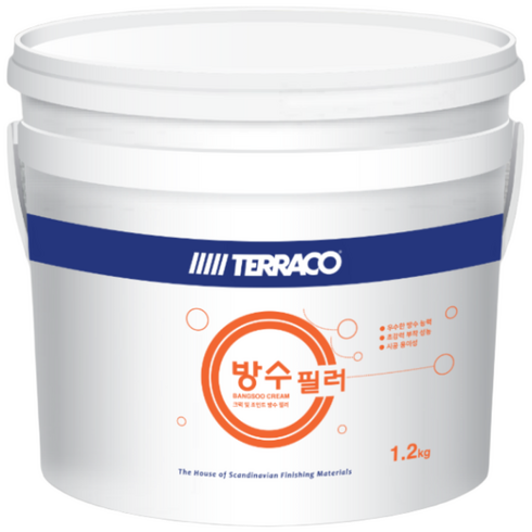 테라코 방수필러 크랙보수 크림 방수제, 투명, 1.2kg, 1개