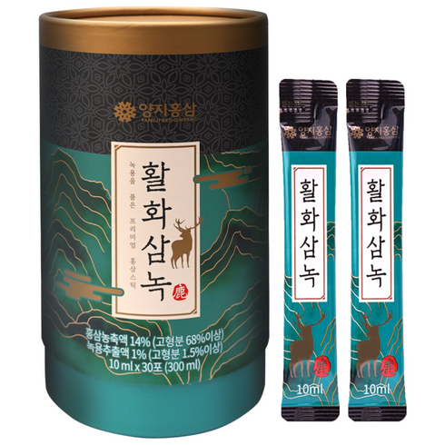 양지홍삼 활화삼녹, 30개, 10ml