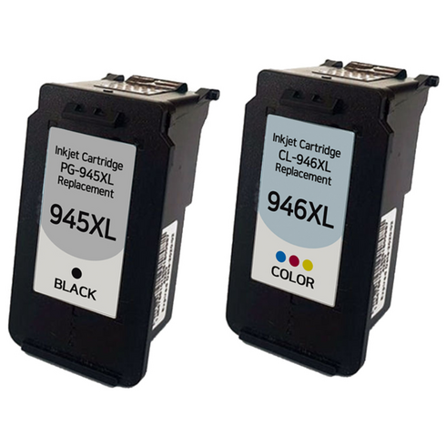 [호환] BNC INT 캐논 PG-945XL CL-946XL 대용량 블랙 컬러 MG3090 MG2490 MG3095W TS3490 TR4690 프린터 재생 잉크, 1개, 검정 컬러 세트