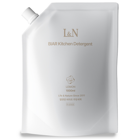 L&N 비아르 주방세제 리필, 1개, 1000ml