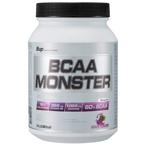 BUP BCAA몬스터 포도맛 500g, 1개