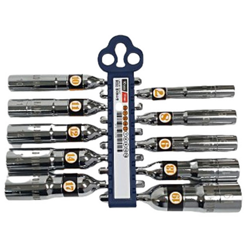 황금손 육각 비트소켓 롱비트 임팩 복스 홀더 10PCS 세트 ( 7~19mm ) 전동드릴 복스알, 1세트, 본품(배터리없음)