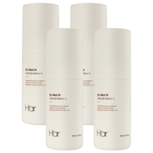 하아르 닥터모리엔 탈모증상완화 도움 기능성 헤어토닉, 150ml, 4개