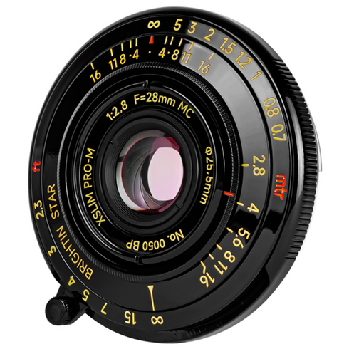 BRIGHTIN STAR 28mm F2.8 카메라 렌즈 큰조리개 광각 인문 풀프레임 렌즈 초박형 렌즈 라이카 카메라용, Leica M