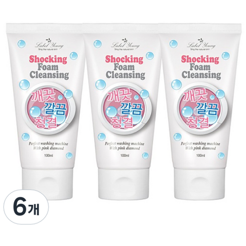 라벨영 쇼킹 폼클렌징 오리지널, 100ml, 6개