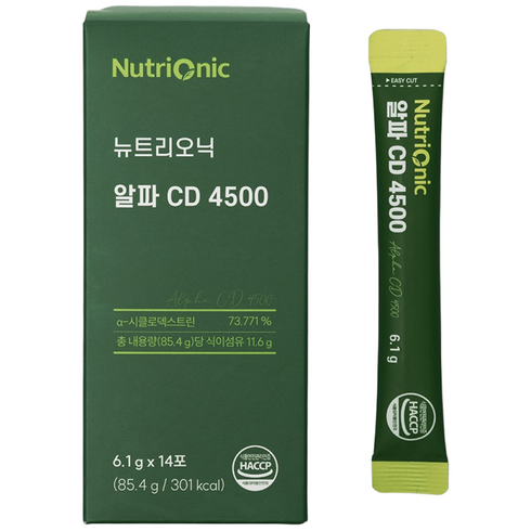 [국내 최고함량] 알파4500 알파CD 알파시디 알파씨디 알파시클로덱스트린, 1개, 85.4g