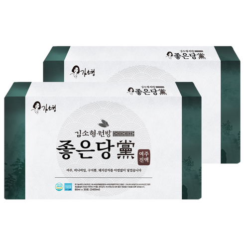 김소형 원방 유기농 여주 꾸지뽕 바나바 혼합 진액 클린 프리미엄, 2.4L, 2개