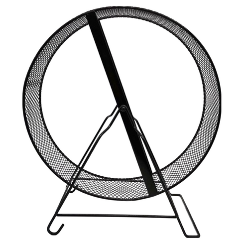 햄스펫 골든햄스터 고슴도치 철체 쳇바퀴, 블랙 32cm, 1개