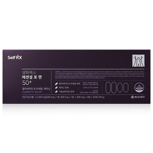 동아제약 셀파렉스 에센셜 포 맨 50플러스, 30회분, 1개