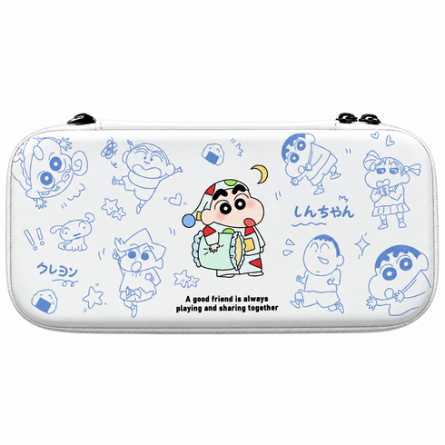 짱구 닌텐도 Switch2 수납가방 게임기 휴대용 파우치 케이스, 스위치 2, 잠옷 신짱, 1개