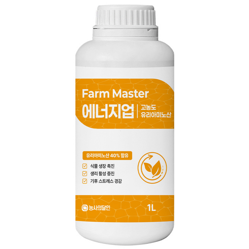 팜마스터 에너지업 고농축 식물영양제 유리아미노산 40% 액비 착색제 당도제 고추영양제, 1개, 1L