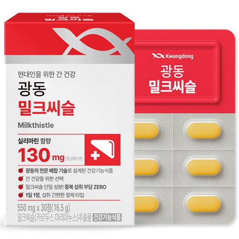 광동 365케어 밀크씨슬, 30정, 1개