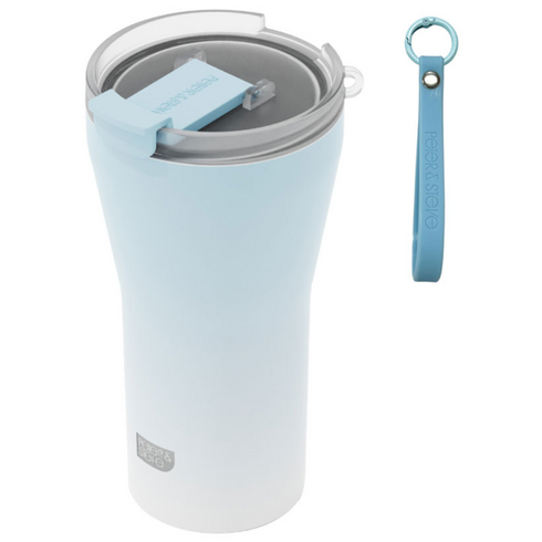 피터앤스티브 V2.0 세라믹 텀블러 스테인리스 이중진공 완벽밀폐 오리지널, 1개, 500ml, 퓨어 스카이