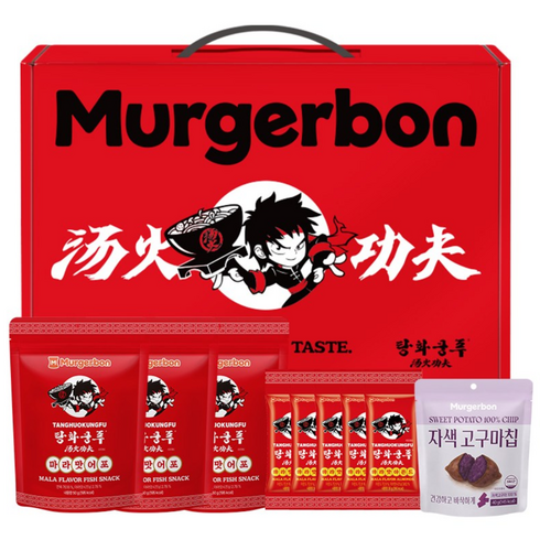머거본 탕화쿵푸 마라맛 종합 간식세트, 1개, 탕화쿵푸 마라맛간식세트 340g