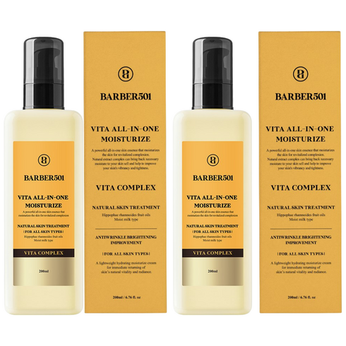 바버501 비타 올인원 모이스처라이즈, 200ml, 2개