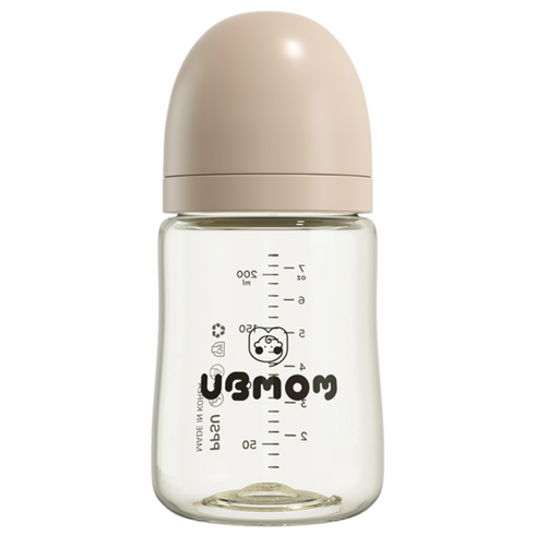 유비맘 PPSU 시그니처 노꼭지 젖병, 초코, 200ml, 1개