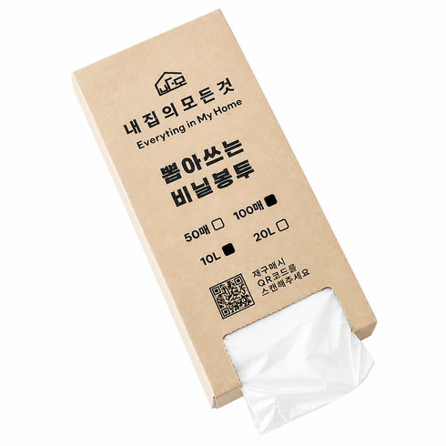 내집의모든것 뽑아쓰는 리필봉투 분리수거 비닐봉투 100p, 1개, 10L