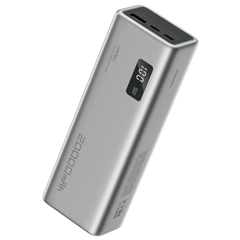 쿡테크 15 파워뱅크 150W 20000mAh 대용량 고속 충전 북 프로 100W MAX 노트북 보조배터리/삼성 갤럭시 S25/S26 울트라 등 호환, PB200P, 그레이