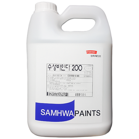 삼화페인트 수성바인다 200 3.5L 수용성 프라이머 하도 콘크리트, 투명, 1개