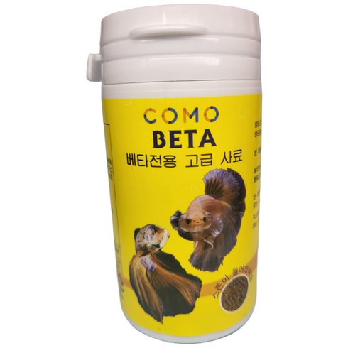 코모 메디 베타 betta 구피 관상어 열대어 사료 일본 수출 국내용 (베타 전용), 1개, 30g