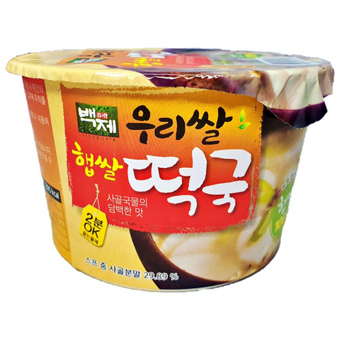 백제 햅쌀떡국, 163g, 12개