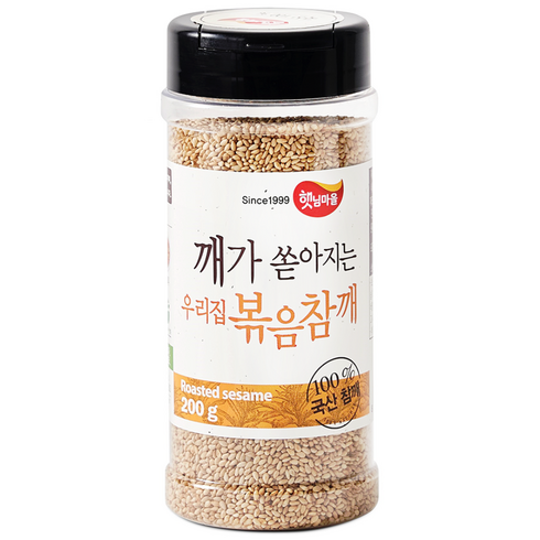 햇님마을 깨가 쏟아지는 우리집 볶음참깨, 200g, 1개
