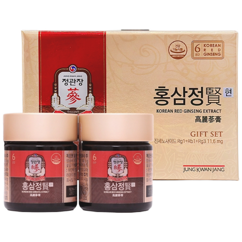 정관장 홍삼정 현 6년근 홍삼 추석 선물세트 쇼핑백 증정, 119g, 2개
