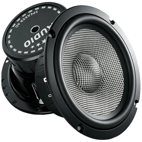 WdiYa 6.5인치-4옴 카본 파이버 중저음 자동차 스피커 HIFI 고출력 피크 800W-좌우 각 1개 총 1세트, 1박스, YS-625-088
