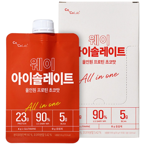 코코랩 WPI 웨이아이솔레이트 초코맛, 30g, 60개