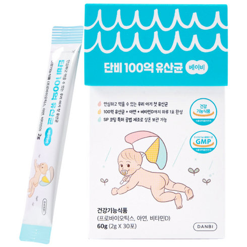 DANBI 100억 유산균 베이비, 60g, 1개