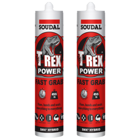 수달 티렉스 초강력 접착 실리콘 SOUDAL T-REX 백색, 화이트계열, 2개