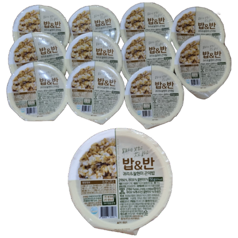 밥앤반 귀리&찰현미 곤약밥, 150g, 12개