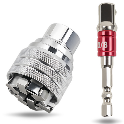 공구PXJ 조절식 임팩용 소켓 어댑터 만능복스소켓 10mm-19mm, 1세트