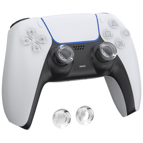 이이네 투명 컨트롤러 스틱 커버 PS5/XBOX/Switch 프로 컨트롤러와 호환 가능 스틱 보호 2pcs 스틱 캡 세트, 투명색, 1개