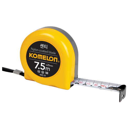 코메론 센티 줄자 KMC-33 7.5m x 25mm, 1개