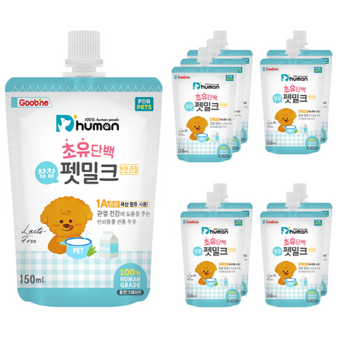 듀먼 반려동물 초유단백 챱챱 펫밀크 튼튼관절, 우유, 150ml, 10개
