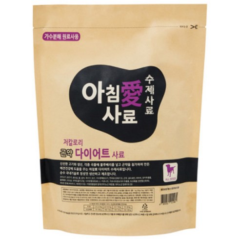 아침애 수제사료 오리연어감자(1kg), 식욕회복(저알러지), 1kg, 1개