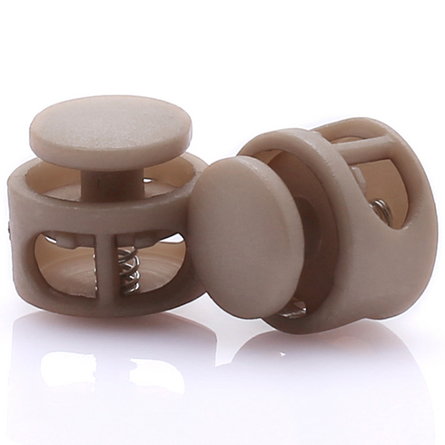 끈조절 스트링 스토퍼 컬러 코드락 14mm, 10개, 브라운