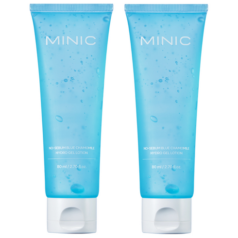 미닉 노세범 블루 캐모마일 수분 젤 로션, 2개, 80ml
